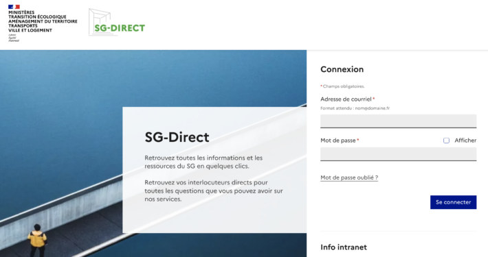 SG-Direct - Mire de connexion